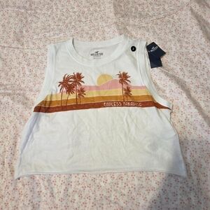 BNWT Hollister summer beach tank top cotton size small